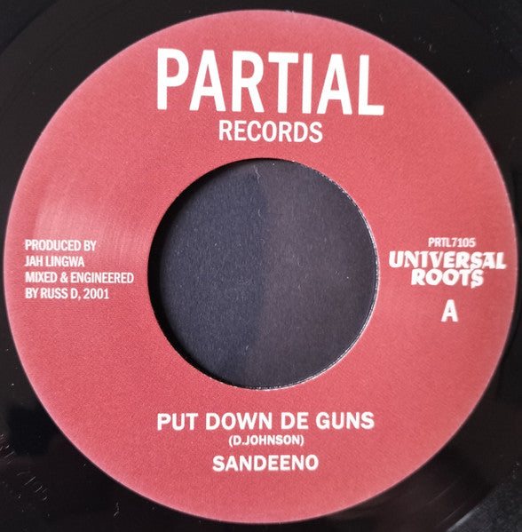 Sandeeno : Put Down De Guns  (7")