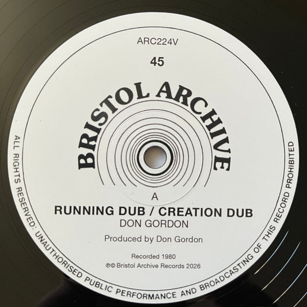 Bunny Marrett & Don Gordon (5) : Times Are Getting Harder / Running Dub (12", RE)