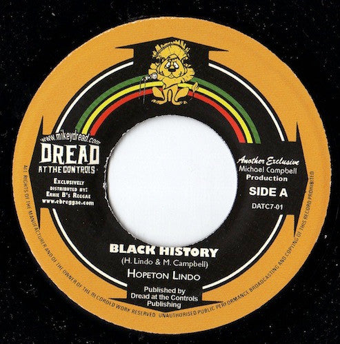 Hopeton Lindo : Black History (7", RE)
