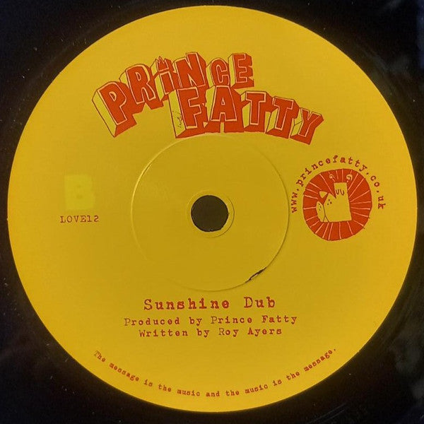 Prince Fatty featuring Omar & Fat Lip : Sunshine (7", Single, RE)
