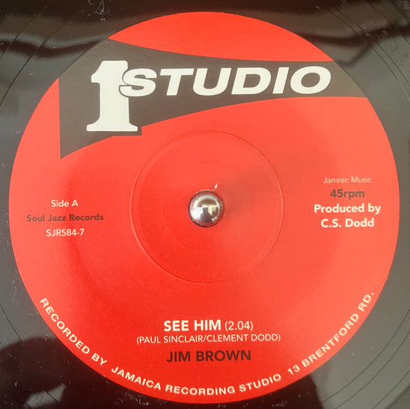 Jim Brown (2) : See Him (7", RE)