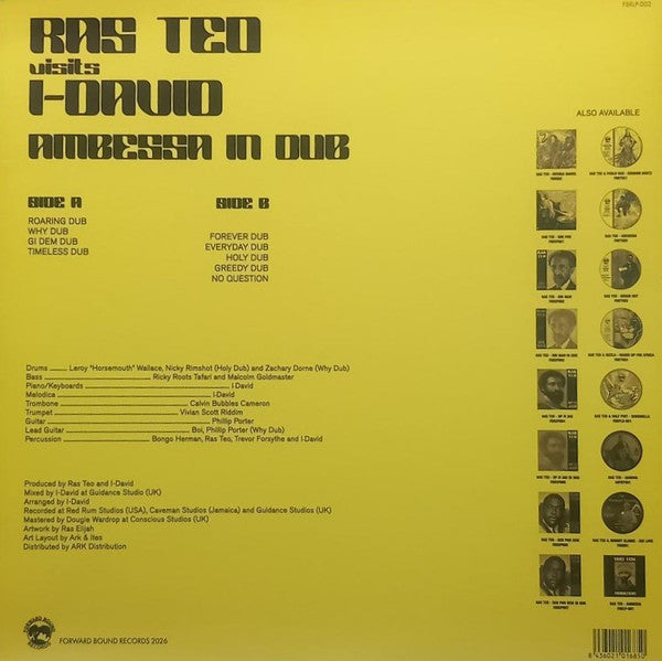 Ras Teo visits  David Goldfine : Ambessa In Dub (LP)