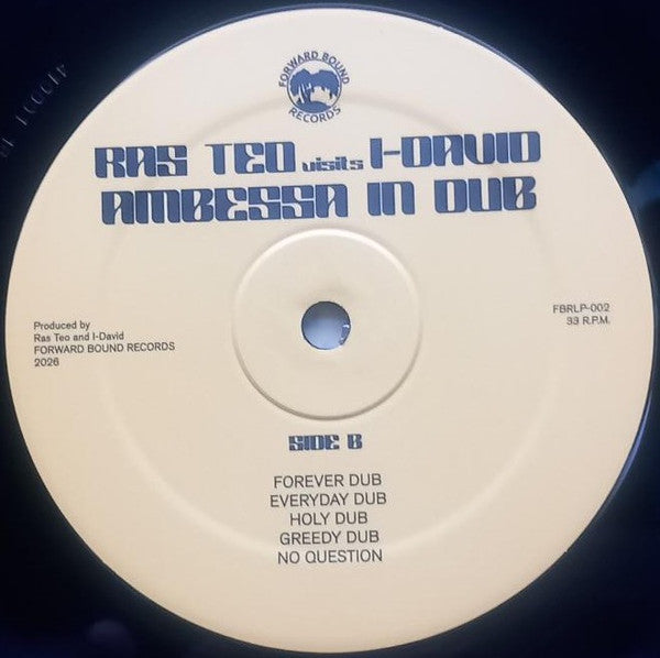 Ras Teo visits  David Goldfine : Ambessa In Dub (LP)