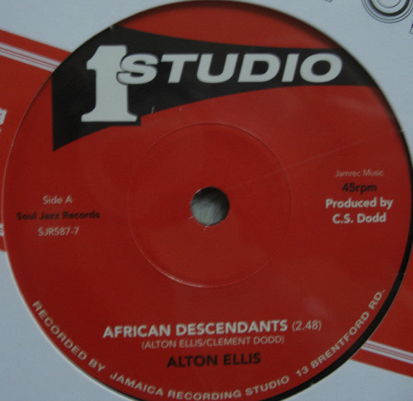 Alton Ellis / The Freedom Singers : African Descendants / Black Is Black (7")