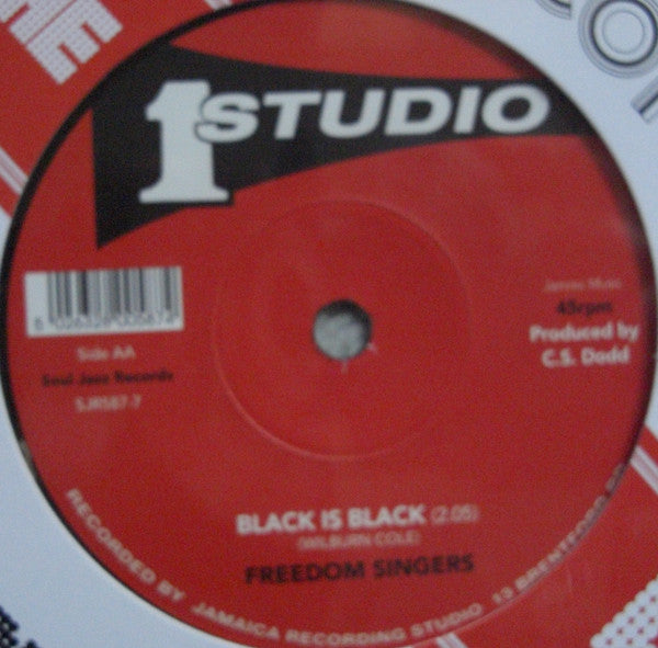 Alton Ellis / The Freedom Singers : African Descendants / Black Is Black (7")