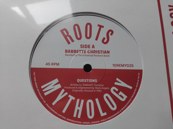 Babbette Christian Backed By Universal Rockers Band : Questions (10", Ltd)