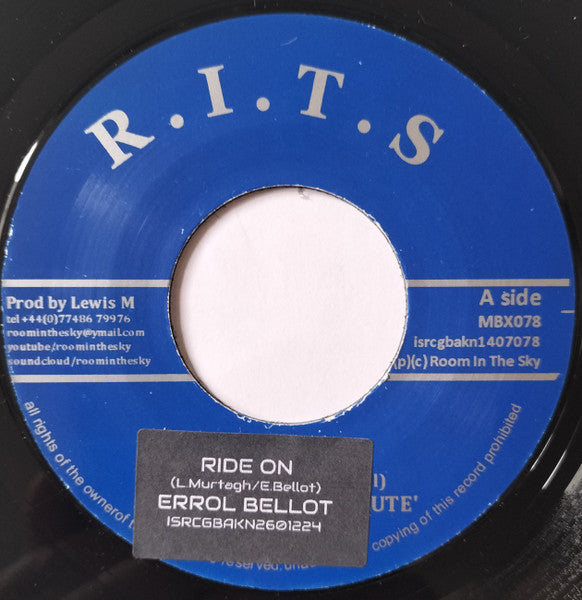 Errol Bellot / The Inn House Crew Ft Vin Gordon : Ride On (7")