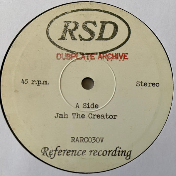 RSD : Jah The Creator (10", Single)