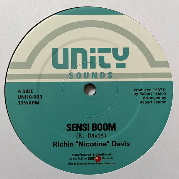 Richie "Nicotine" Davis* : Sensi Boom (10", RE)