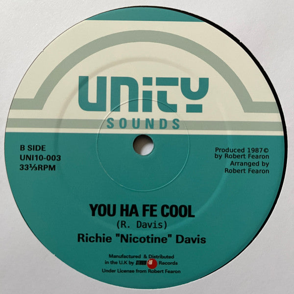 Richie "Nicotine" Davis* : Sensi Boom (10", RE)