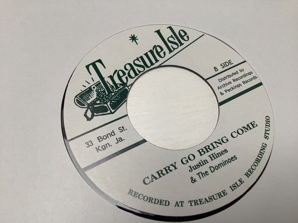 Margarita With Baba Brooks / Justin Hinds & The Dominoes : Woman A Come / Carry Go Bring Come  (7")
