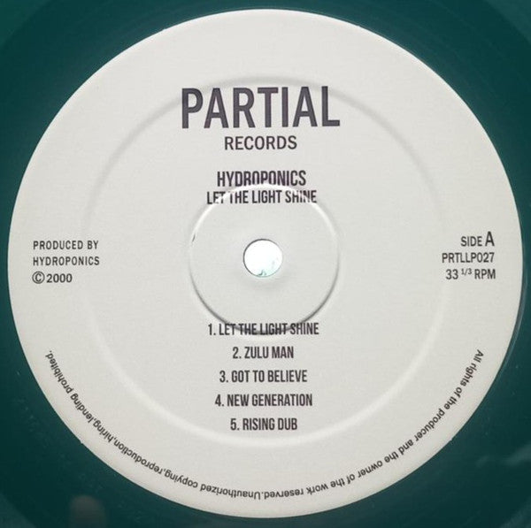 Hydroponics In Dub* : Let The Light Shine (LP, Ltd, Gre)