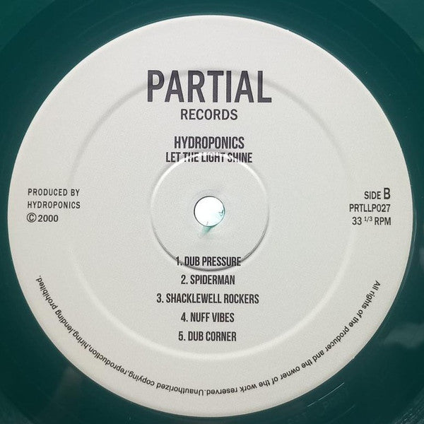 Hydroponics In Dub* : Let The Light Shine (LP, Ltd, Gre)