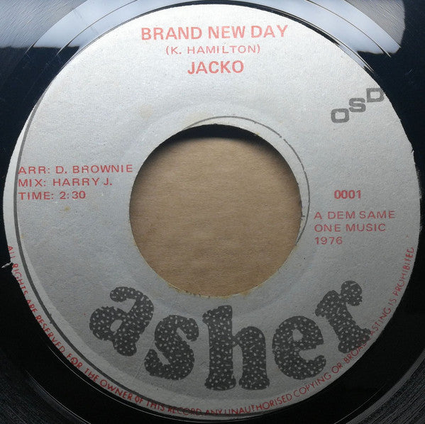 Jacko (28) : Brand New Day (7", Single)