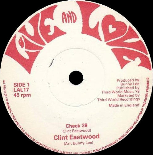 Clint Eastwood : Check 39 (7")