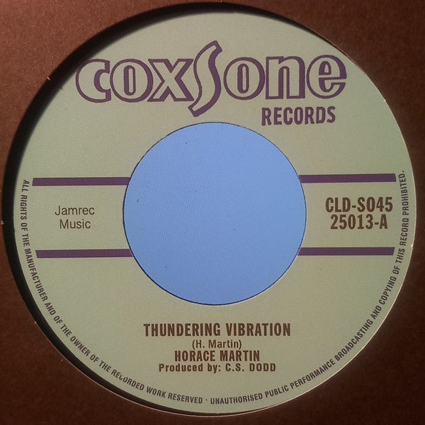 Horace Taylor (2) / Marcia Griffiths :  Thundering Vibration / Feel Like Jumping  (7", Single, RE, RM)