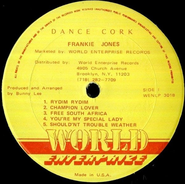 Frankie Jones (2) : Dance Cork (LP, Album)