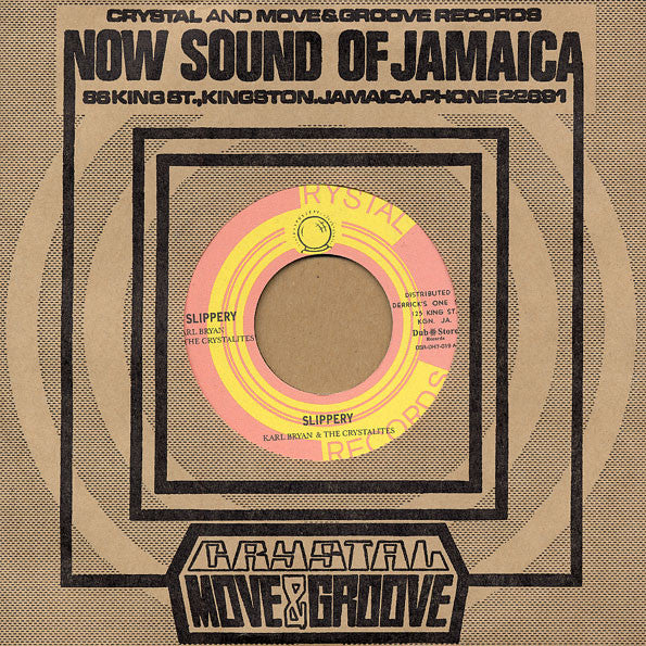 Karl Bryan & The Crystalites : Slippery / Tonight (7", RE)