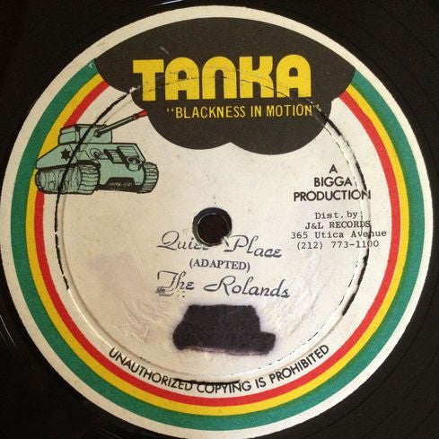 Black Crucials* / The Rolands : Quiet Place / Tonight (12")
