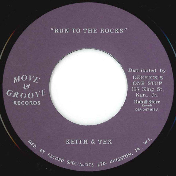 Keith & Tex : Run To The Rocks / Let Me Be The One (7", Single, RE)