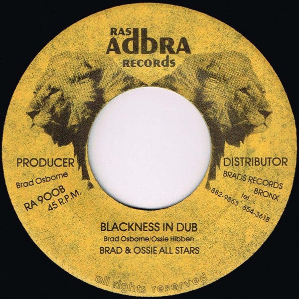 K.C. White / Brad Osborne & Ossie All Stars : We Need More Love / Blackness In Dub (7")