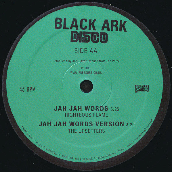 Lee Perry & The Upsetters / The Righteous Flames : Silver Locks (Extended Mix) / Jah Jah Words (12")