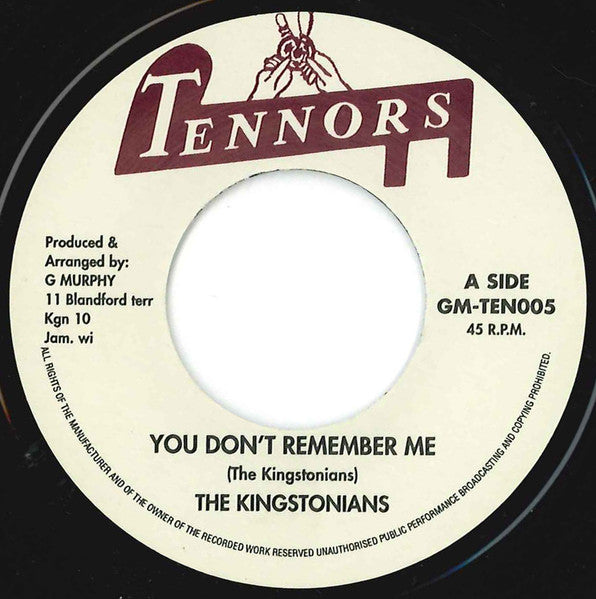 The Kingstonians / Eric Barnet : You Don't Remember Me / Quaker City (7")