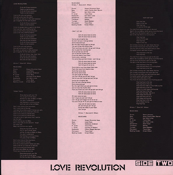 Ernest Wilson : Love Revolution (LP, Album)