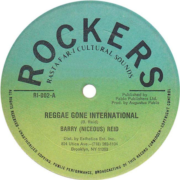 Barry (Niceous) Reid* : Reggae Gone International (12")
