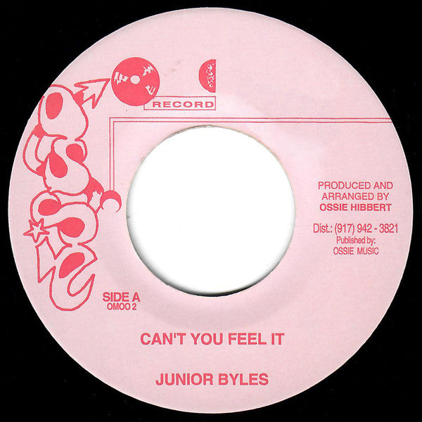 Junior Byles : Can't You Feel It (7")