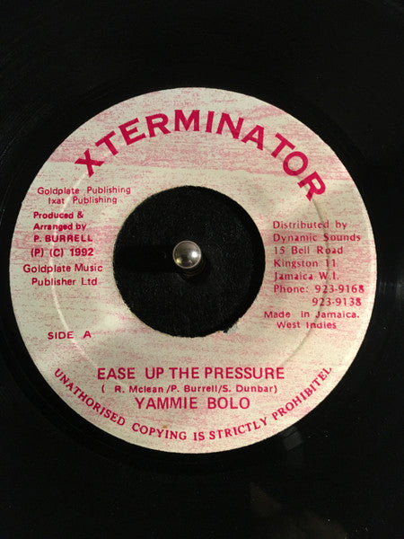 Yami Bolo : Ease Up The Pressure (7")