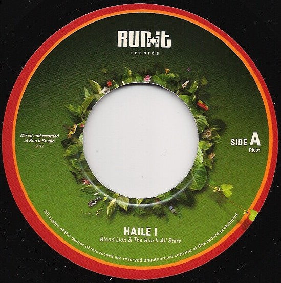 Blood Lion & The Run It All Stars : Haile I (7", Ltd)
