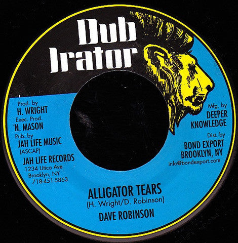 Dave Robinson : Alligator Tears (7", RE)