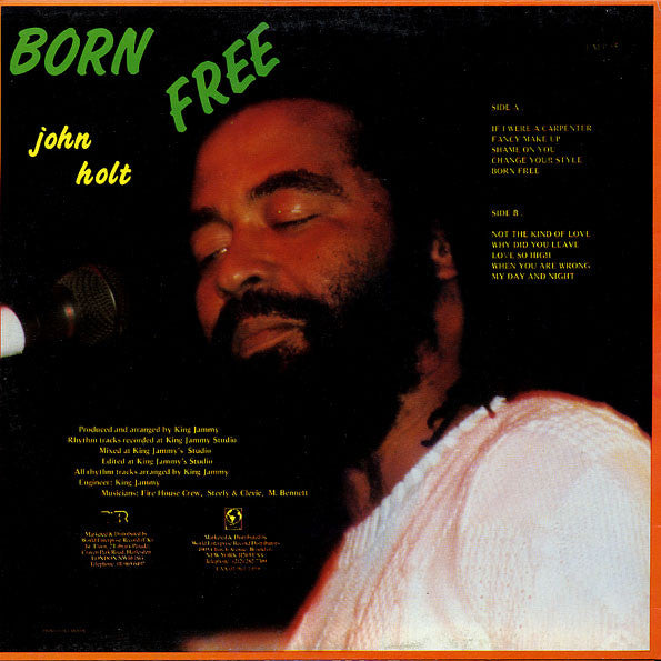 John Holt : Born Free (LP, Album)