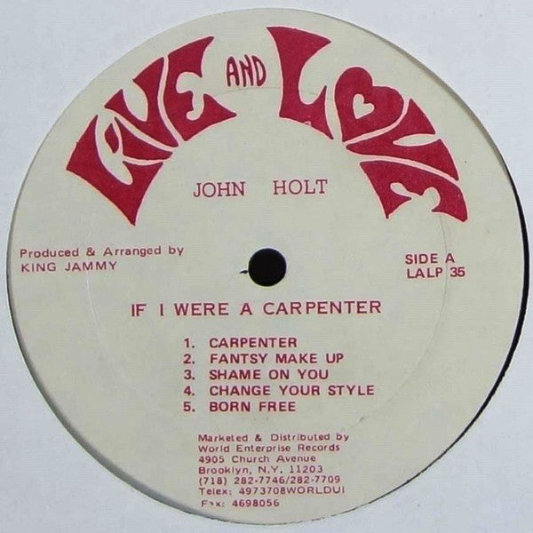 John Holt : Born Free (LP, Album)