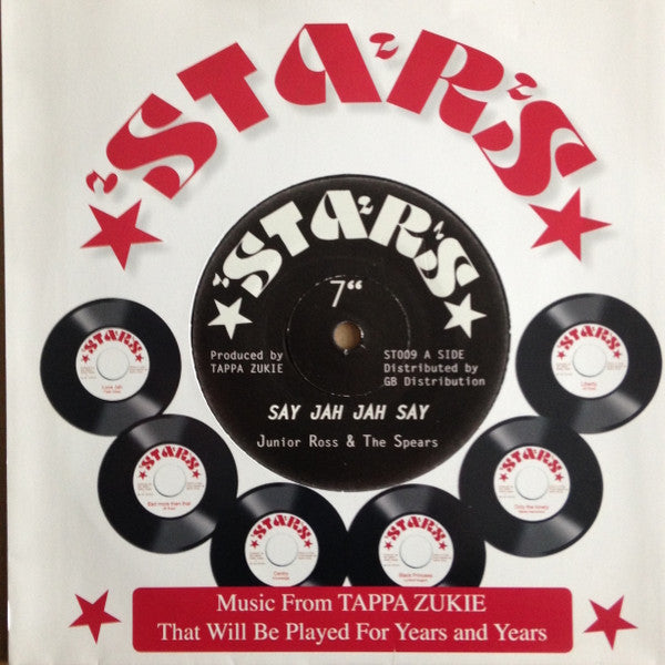 Junior Ross & The Spears : Say Jah Jah Say (7", RE, Sol)