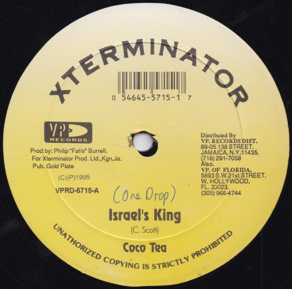 Coco Tea* / Sizzler* : Israel's King / We No Fear (12")