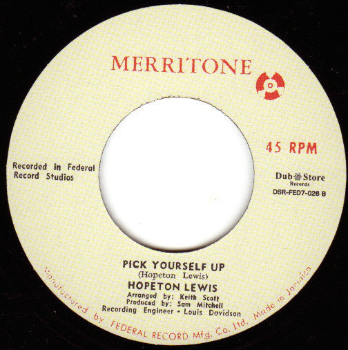 The Renegades (13) / Hopeton Lewis : Knocking On My Door / Pick Yourself Up (7", Single)