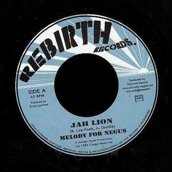 Jah Lion (4) : Melody For Negus (7", RE)