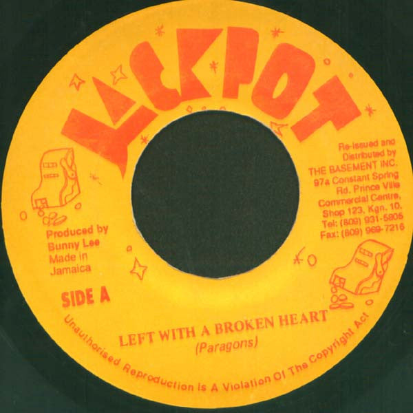 The Paragons / I-Roy : Left With A Broken Heart / Devil's Brother In Law (7", RE)