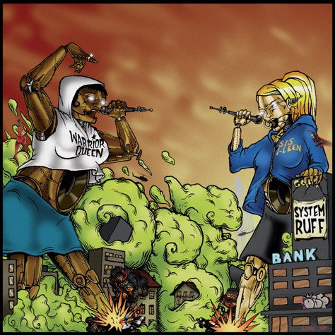 O.B.F. Feat. Warrior Queen And Sis I-Leen : System Ruff / Stop Dem (12")