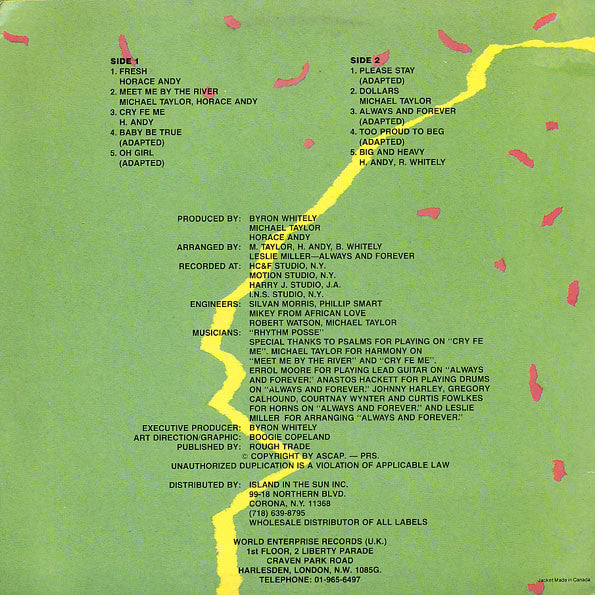 Horace Andy : Fresh (LP, Album)