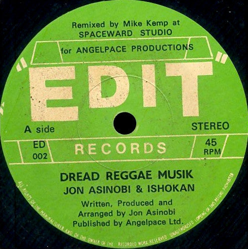 Jon Asinobi & Ishokan : Dread Reggae Musik (7")