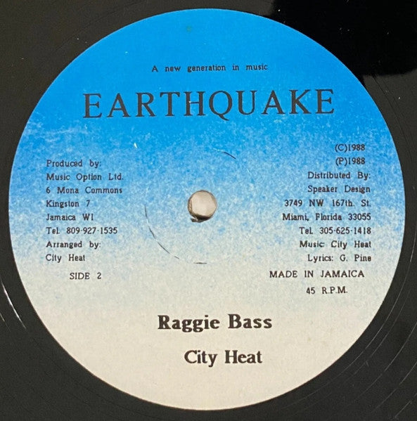 City Heat* : Raggie Bloodline (12")