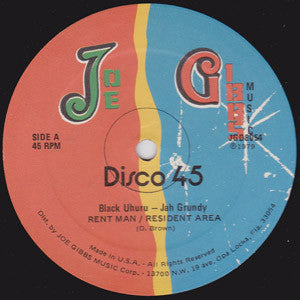 Black Uhuru / Jah Grundy / Joe Gibbs & The Professionals : Rent Man / Resident Area / Eviction  (12")