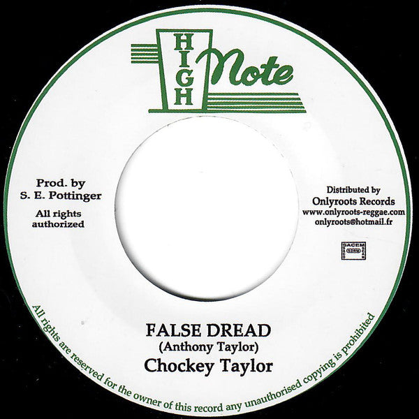 Chokey Taylor : False Dread (7", Single, RE)