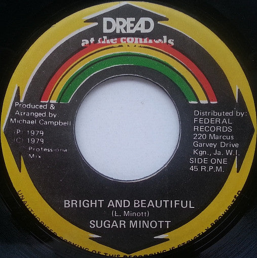 Sugar Minott / Mikey Dread I* : Bright And Beautiful / Remote Control (7")