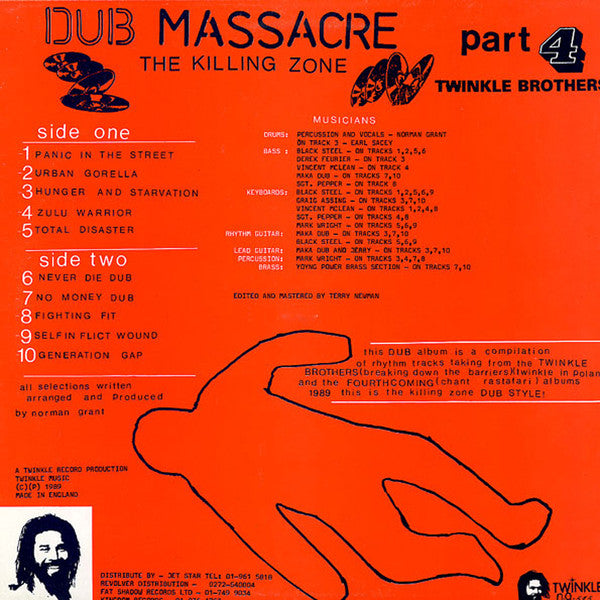 Twinkle Brothers : Dub Massacre Part 4 - The Killing Zone (LP, Album)