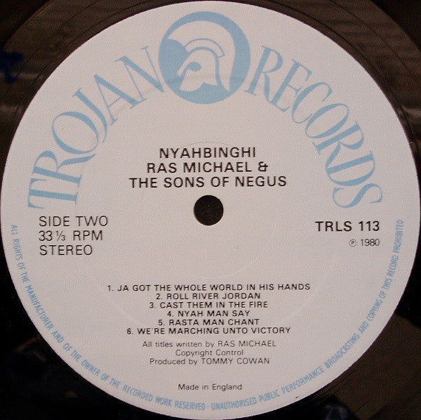 Ras Michael & The Sons Of Negus : Nyahbinghi (LP, Album, RE)