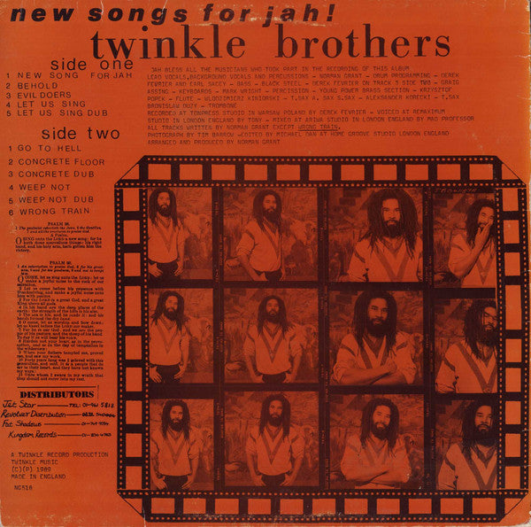 Twinkle Brothers : New Songs For Jah (LP, Album)